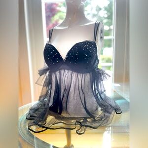 Victoria’s Secret sexy little things black Babydoll 34D